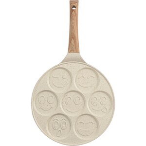 Tigaie clatite MYRIA MC4072, 26 cm, aluminiu, 7 forme emoji, bej Tigaie clatite MYRIA MC4072, 26 cm, aluminiu, 7 forme emoji, bej