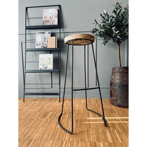 Scaun bar J11301220, 40 x 40 x 79 cm, maro inchis Scaun bar J11301220, 40 x 40 x 79 cm, maro inchis