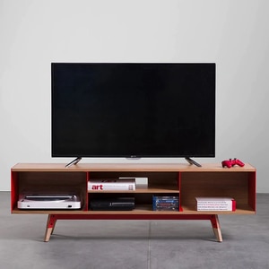 Comoda TV Neo, maro deschis-rosu, 160 x 40 x 50 cm Comoda TV Neo, maro deschis-rosu, 160 x 40 x 50 cm