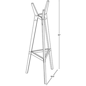 Cuier haine Hugo, 52.6 cm, rosu Cuier haine Hugo, 52.6 cm, rosu