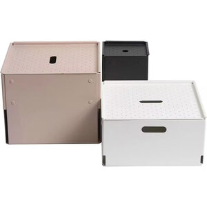Cutie depozitare Euro T, 15 x 15 x 22 cm, gri inchis Cutie depozitare Euro T, 15 x 15 x 22 cm, gri inchis