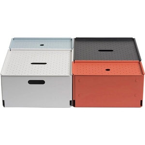 Cutie depozitare Euro Large, 30 x 30 x 14.8 cm, negru Cutie depozitare Euro Large, 30 x 30 x 14.8 cm, negru