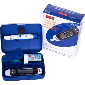 Glucometru DR. LIFE BG203, 10 ace, 480 memorii, negru Glucometru DR. LIFE BG203, 10 ace, 480 memorii, negru