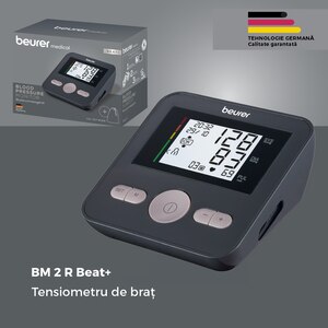 Tensiometru digital de brat BEURER BM2R, argintiu inchis Tensiometru digital de brat BEURER BM2R, argintiu inchis