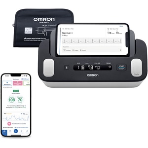 Tensiometru de brat ECG OMRON Complete HEM-7530-T-E3, alb Tensiometru de brat ECG OMRON Complete HEM-7530-T-E3, alb