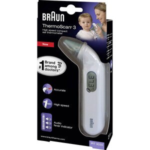 Termometru auricular BRAUN Thermoscan 3 TOW004783, alb-albastru Termometru auricular BRAUN Thermoscan 3 TOW004783, alb-albastru