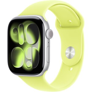 Bratara pentru APPLE Watch 46mm Neon Yellow Sport Band - S/M, MFGV4ZM/A Bratara pentru APPLE Watch 46mm Neon Yellow Sport Band - S/M, MFGV4ZM/A