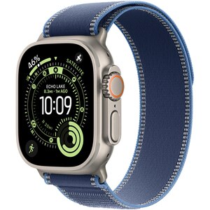 Bratara pentru APPLE Watch 49mm Blue/Bright Blue Trail Loop - M/L - Natural Titanium Finish, MFT74ZM/A Bratara pentru APPLE Watch 49mm Blue/Bright Blue Trail Loop - M/L - Natural Titanium Finish, MFT74ZM/A