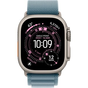 Bratara pentru APPLE Watch 49mm Light Blue Alpine Loop - Medium - Natural Titanium Finish, MFTJ4ZM/A Bratara pentru APPLE Watch 49mm Light Blue Alpine Loop - Medium - Natural Titanium Finish, MFTJ4ZM/A