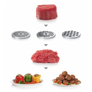 Masina de tocat carne BOSCH ProPower MFW67440, 3.5kg/min, 2000W, accesoriu carnati/feliere/razuire/kebbe, negru Masina de tocat carne BOSCH ProPower MFW67440, 3.5kg/min, 2000W, accesoriu carnati/feliere/razuire/kebbe, negru