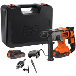 Ciocan rotopercutor BLACK&DECKER BCD900E2K QW, 1.2J, 1880rpm, 2 x 2.5 Ah, SDS Plus Ciocan rotopercutor BLACK&DECKER BCD900E2K QW, 1.2J, 1880rpm, 2 x 2.5 Ah, SDS Plus