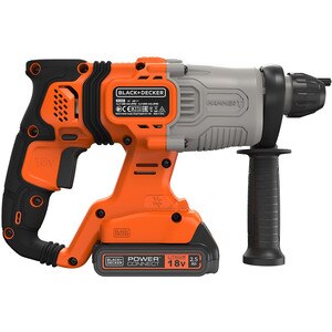 Ciocan rotopercutor BLACK&DECKER BCD900E2K QW, 1.2J, 1880rpm, 2 x 2.5 Ah, SDS Plus Ciocan rotopercutor BLACK&DECKER BCD900E2K QW, 1.2J, 1880rpm, 2 x 2.5 Ah, SDS Plus