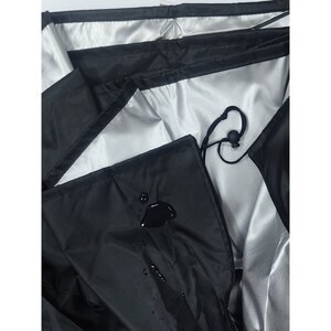 Husa protectie leagan, 190 x 115 cm, negru-argintiu Husa protectie leagan, 190 x 115 cm, negru-argintiu