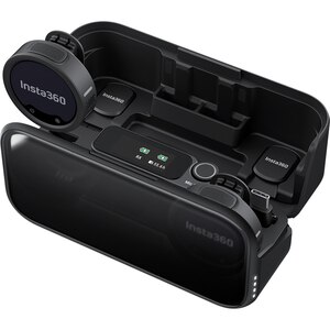 Microfon INSTA360 Mic Pro (2 TX + 1 RX), negru Microfon INSTA360 Mic Pro (2 TX + 1 RX), negru