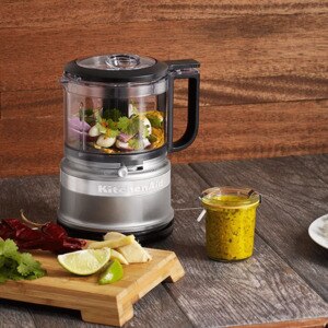 Mini tocator KITCHENAID Classic 5KFC3516ECU, 0.83l, 240W, 2 treapte viteza, argintiu inchis-negru Mini tocator KITCHENAID Classic 5KFC3516ECU, 0.83l, 240W, 2 treapte viteza, argintiu inchis-negru