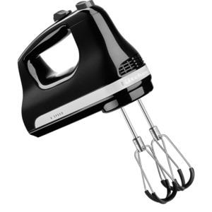 Mixer de mana KITCHENAID 5KHM6118EOB, 60W, 6 trepte viteza, negru lucios-argintiu Mixer de mana KITCHENAID 5KHM6118EOB, 60W, 6 trepte viteza, negru lucios-argintiu