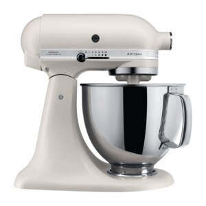 Mixer cu bol KITCHENAID Artisan model 125 5KSM125EMH, 4.8l, 300W, 10 trepte viteza, bej-argintiu Mixer cu bol KITCHENAID Artisan model 125 5KSM125EMH, 4.8l, 300W, 10 trepte viteza, bej-argintiu