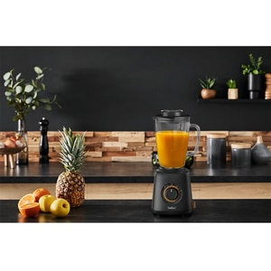 Blender TEFAL Eco Respect BL46EN38, 1.25l, 800W, 2 trepte viteza, negru Blender TEFAL Eco Respect BL46EN38, 1.25l, 800W, 2 trepte viteza, negru