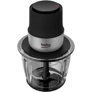 Mini tocator BEKO CHG81442BX, 1l, 400W, 2 trepte viteza, argintiu-negru Mini tocator BEKO CHG81442BX, 1l, 400W, 2 trepte viteza, argintiu-negru