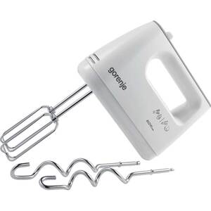 Mixer de mana GORENJE M420CW, 450W, 5 trepte viteza, alb-gri Mixer de mana GORENJE M420CW, 450W, 5 trepte viteza, alb-gri