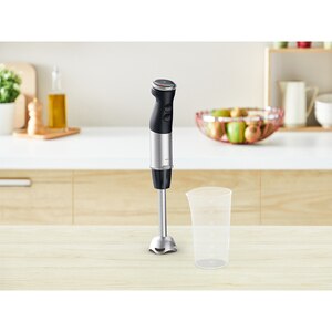 Mixer vertical TEFAL Quickchef+ HB671830, 0.8l, 1000W, 20 trepte viteza, negru-argintiu Mixer vertical TEFAL Quickchef+ HB671830, 0.8l, 1000W, 20 trepte viteza, negru-argintiu