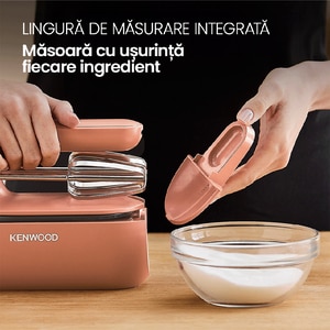 Mixer de mana KENWOOD QuickMix Go HMP40.000RD, 350W, 5 trepte viteza, rosu Mixer de mana KENWOOD QuickMix Go HMP40.000RD, 350W, 5 trepte viteza, rosu