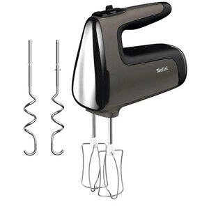 Mixer de mana TEFAL PowerMix Silence HT650E38, 600W, 5 trepte viteza, gri-negru Mixer de mana TEFAL PowerMix Silence HT650E38, 600W, 5 trepte viteza, gri-negru