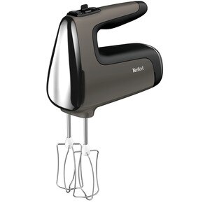 Mixer de mana TEFAL PowerMix Silence HT650E38, 600W, 5 trepte viteza, gri-negru Mixer de mana TEFAL PowerMix Silence HT650E38, 600W, 5 trepte viteza, gri-negru