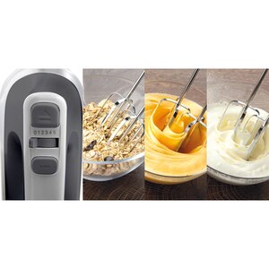 Mixer de mana GORENJE M500DCBK, 500W, 5 trepte viteza, argintiu-negru Mixer de mana GORENJE M500DCBK, 500W, 5 trepte viteza, argintiu-negru