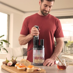 Mixer vertical BRAUN MultiQuick 5 Pro MQ55755M, 0.6l, 1000W, 25 trepte viteza, negru-argintiu Mixer vertical BRAUN MultiQuick 5 Pro MQ55755M, 0.6l, 1000W, 25 trepte viteza, negru-argintiu