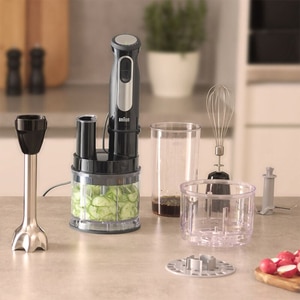 Mixer vertical BRAUN MultiQuick 5 Pro MQ55755M, 0.6l, 1000W, 25 trepte viteza, negru-argintiu Mixer vertical BRAUN MultiQuick 5 Pro MQ55755M, 0.6l, 1000W, 25 trepte viteza, negru-argintiu