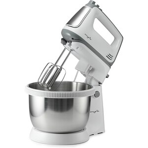 Mixer cu bol MYRIA MY4024, 3.4l, 300W, 5 trepte viteza, alb-gri Mixer cu bol MYRIA MY4024, 3.4l, 300W, 5 trepte viteza, alb-gri