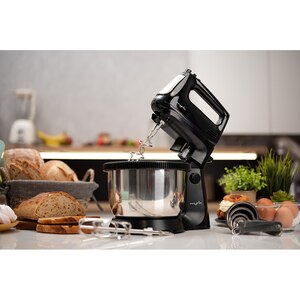 Mixer cu bol MYRIA MY4024BK, 3.4l, 300W, 5 trepte viteza, argintiu-negru Mixer cu bol MYRIA MY4024BK, 3.4l, 300W, 5 trepte viteza, argintiu-negru