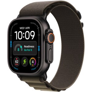 Bratara pentru APPLE Watch 49mm Dark Olive Alpine Loop - Large - Black Titanium Finish, MKDY4ZM/A Bratara pentru APPLE Watch 49mm Dark Olive Alpine Loop - Large - Black Titanium Finish, MKDY4ZM/A