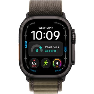 Bratara pentru APPLE Watch 49mm Dark Olive Alpine Loop - Large - Black Titanium Finish, MKDY4ZM/A Bratara pentru APPLE Watch 49mm Dark Olive Alpine Loop - Large - Black Titanium Finish, MKDY4ZM/A