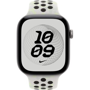 Bratara pentru APPLE Watch 46mm Essential White Nike Sport Band - S/M, MKTQ4ZM/A Bratara pentru APPLE Watch 46mm Essential White Nike Sport Band - S/M, MKTQ4ZM/A