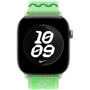 Bratara pentru APPLE Watch 46mm Green Spark Nike Sport Loop, MKV34ZM/A Bratara pentru APPLE Watch 46mm Green Spark Nike Sport Loop, MKV34ZM/A