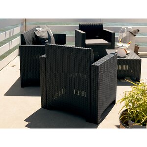 Set mobilier gradina BICA Nebraska 2, 4 piese, antracit Set mobilier gradina BICA Nebraska 2, 4 piese, antracit