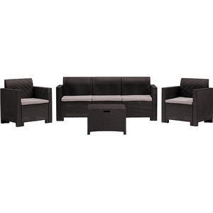 Set mobilier gradina BICA Nebraska 3, 4 piese, maro Set mobilier gradina BICA Nebraska 3, 4 piese, maro
