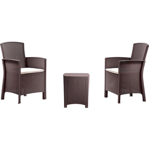 Set mobilier gradina BICA Lido, 3 piese, maro Set mobilier gradina BICA Lido, 3 piese, maro