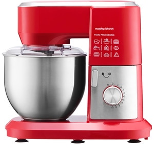 Robot de bucatarie MORPHY RICHARDS MMI1001, vas 6l, 1300W, 10 trepte viteza, rosu-argintiu Robot de bucatarie MORPHY RICHARDS MMI1001, vas 6l, 1300W, 10 trepte viteza, rosu-argintiu