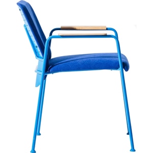 Scaun birou vizitator Line, textil, albastru Scaun birou vizitator Line, textil, albastru