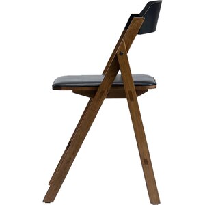 Scaun dining tapitat Pony, maro inchis-negru Scaun dining tapitat Pony, maro inchis-negru