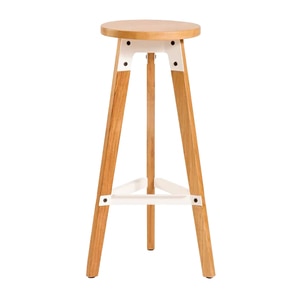 Scaun bar Neo, maro-alb Scaun bar Neo, maro-alb