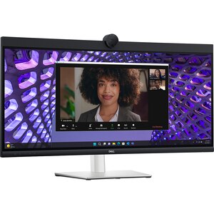 Monitor curbat IPS LED DELL P3424WEB, 34" WQHD, 60Hz, Webcam, negru-agrintiu Monitor curbat IPS LED DELL P3424WEB, 34" WQHD, 60Hz, Webcam, negru-agrintiu