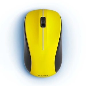Mouse Wireless HAMA MW-300 V2, 1200 dpi, galben Mouse Wireless HAMA MW-300 V2, 1200 dpi, galben