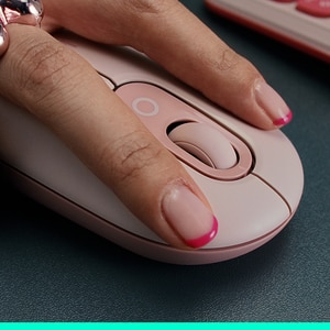 Mouse Wireless LOGITECH Pop Emoji, Dual Mode, Bluetooth, alb Mouse Wireless LOGITECH Pop Emoji, Dual Mode, Bluetooth, alb