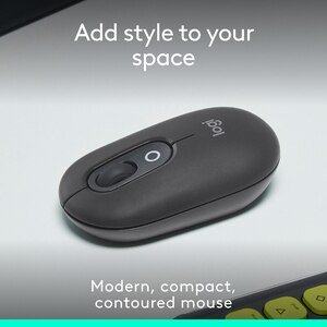 Mouse Wireless LOGITECH Pop Emoji, Dual Mode, Bluetooth, graphite Mouse Wireless LOGITECH Pop Emoji, Dual Mode, Bluetooth, graphite