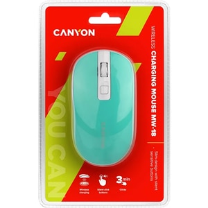 Mouse Wireless CANYON MW-18, 1600 dpi, cyan Mouse Wireless CANYON MW-18, 1600 dpi, cyan