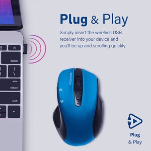 Mouse Wireless PROMATE Cursor, 1600 dpi, albastru Mouse Wireless PROMATE Cursor, 1600 dpi, albastru